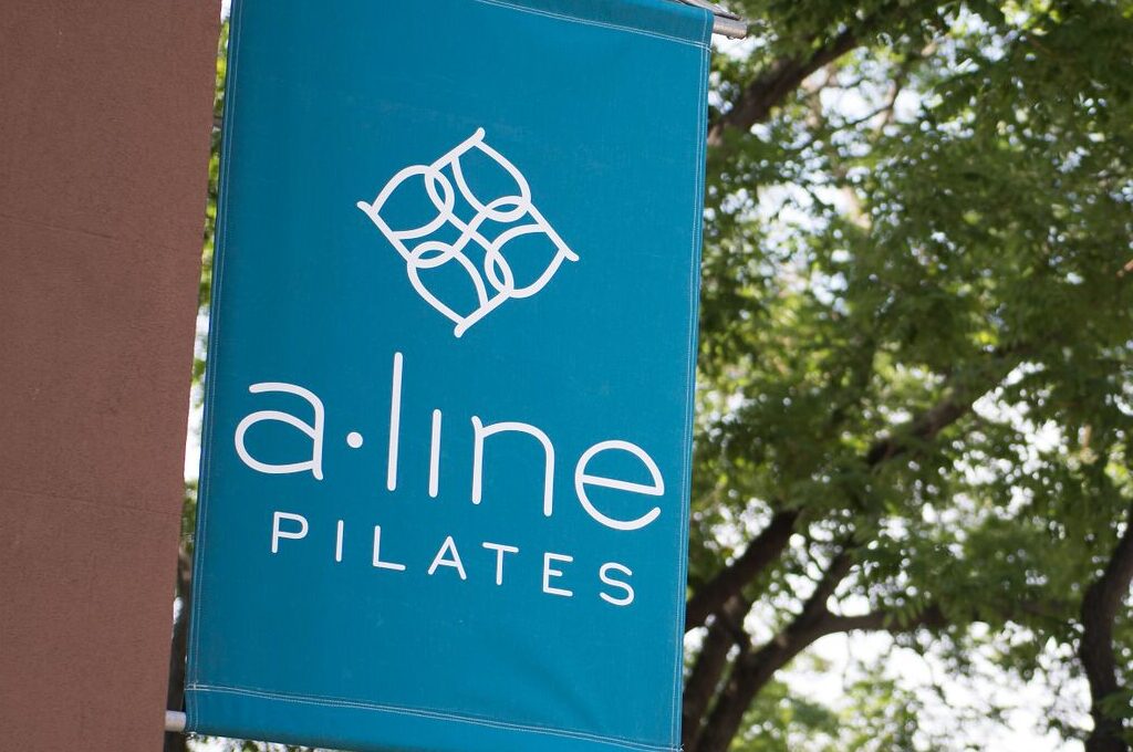 Aline Pilates Sign